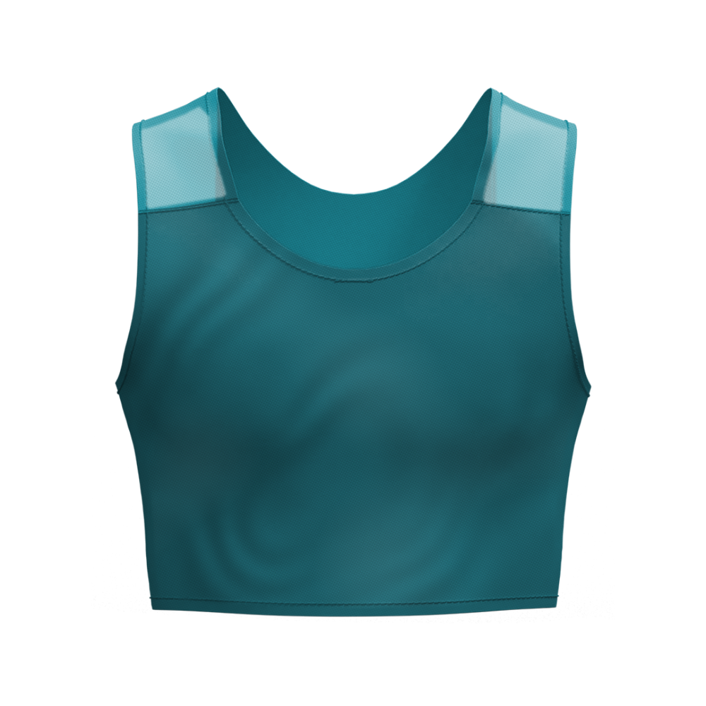Lola Olivia Fresh Mesh Binder in Blue Raspberry, front