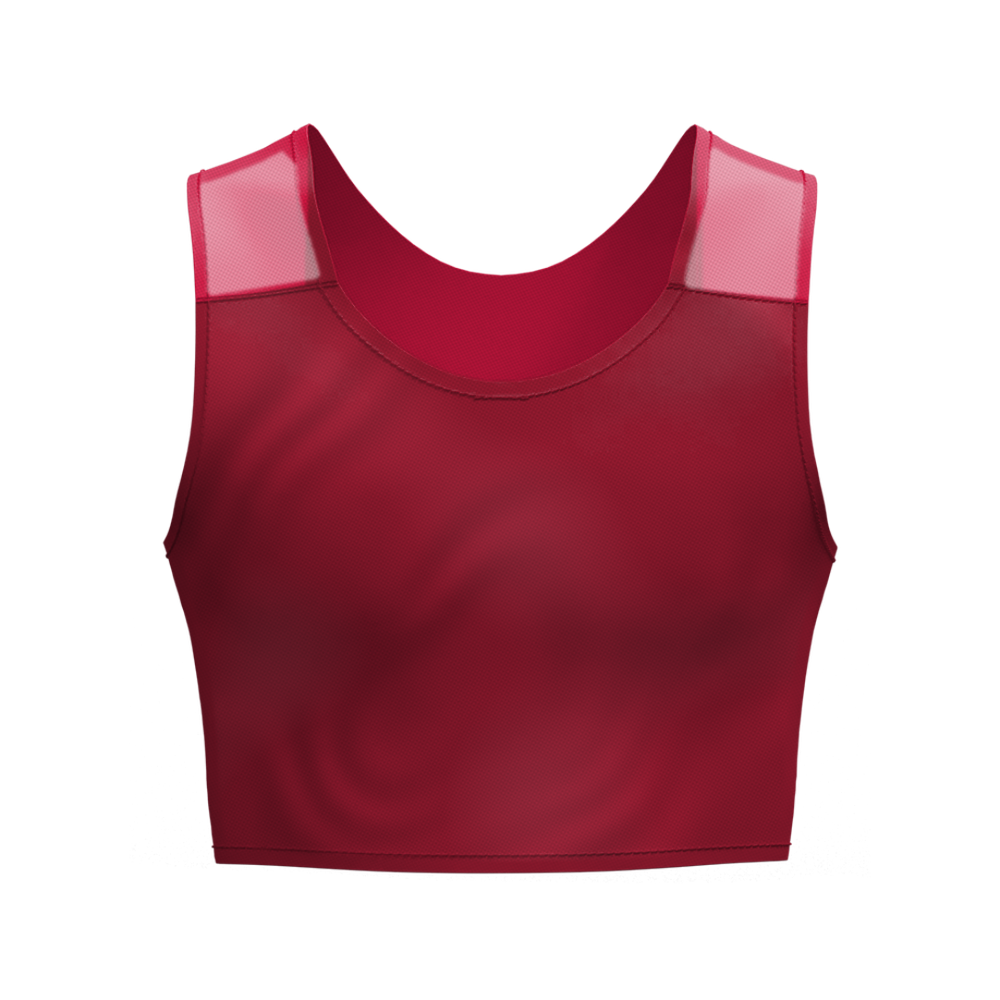 Lola Olivia Fresh Mesh Binder in Cherry, front
