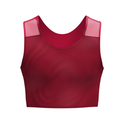 Lola Olivia Fresh Mesh Binder in Cherry, front