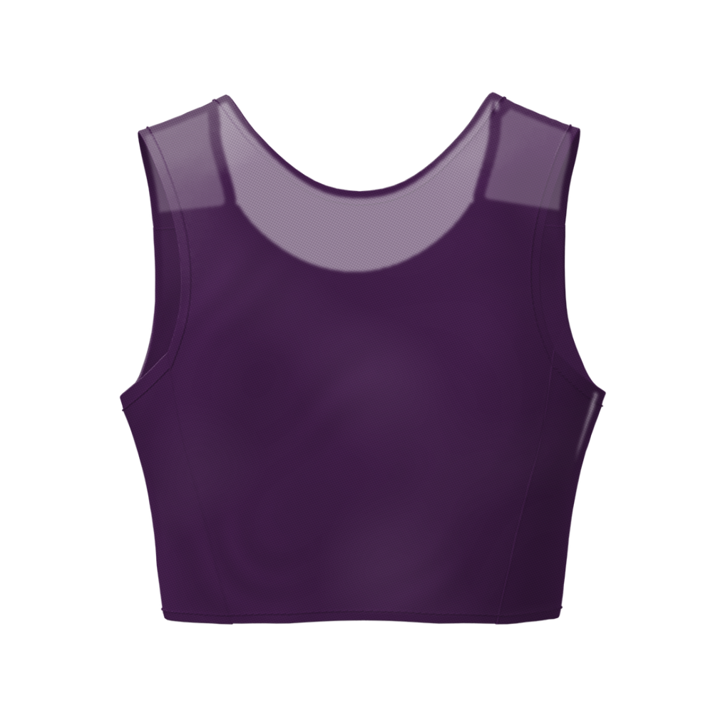 Lola Olivia Fresh Mesh Binder in Grape, back