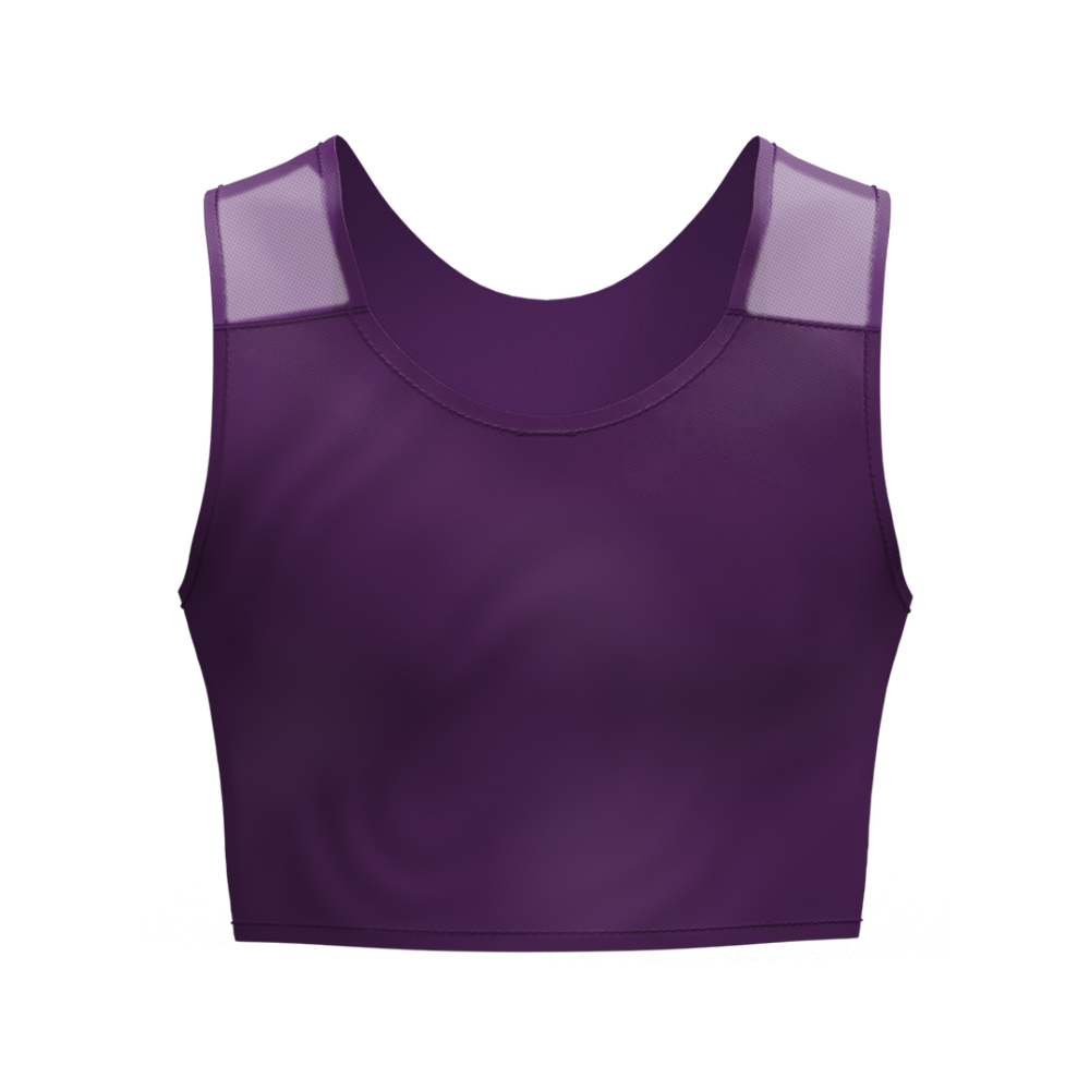 Lola Olivia Fresh Mesh Binder in Grape, front