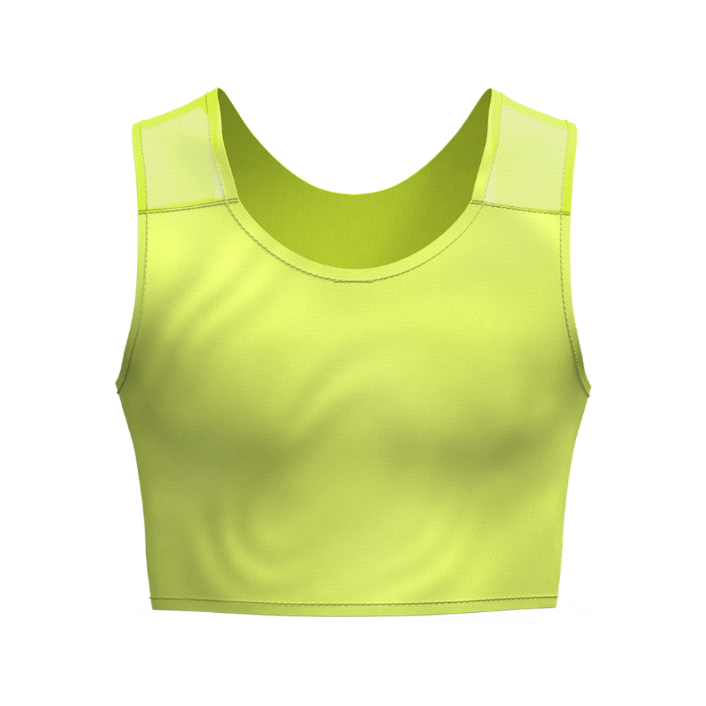 Lola Olivia Fresh Mesh Binder in Lemon, front