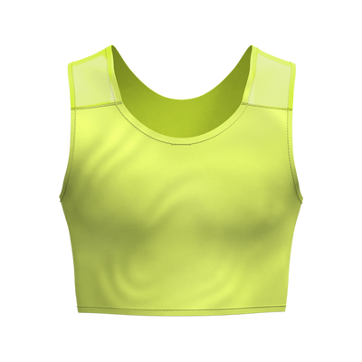 Lola Olivia Fresh Mesh Binder in Lemon, front