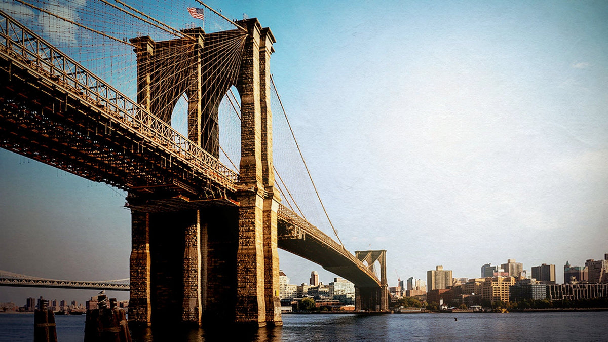 Brooklyn Bridge and the New York City skyline